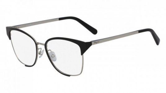 Ferragamo SF2157 Eyeglasses, (703) LIGHT GOLD/BLACK