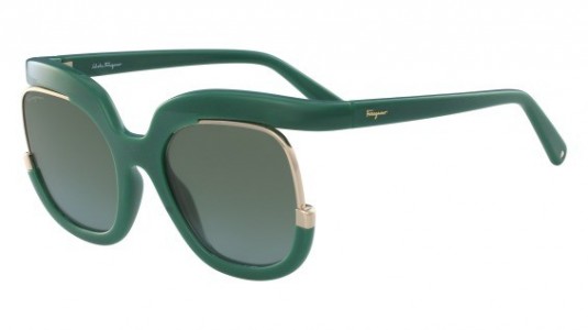 Ferragamo SF863S Sunglasses, (315) GREEN