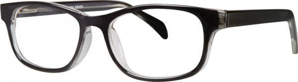 Gallery Devin Eyeglasses, Black Crystal