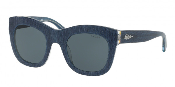 Ralph RA5225 Sunglasses, 163087 BLUE DENIM CRYSTAL (BLUE)