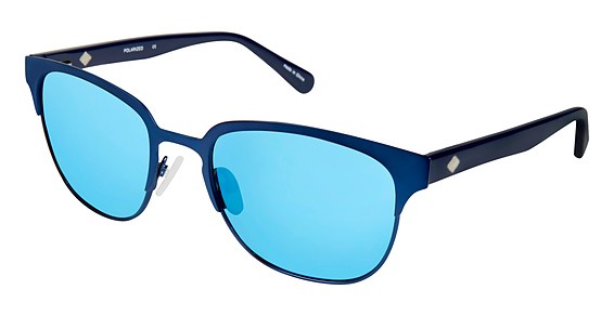 Sperry Top-Sider BLUFF POINT Sunglasses, C02 Matte Blue (Blue Mirror)