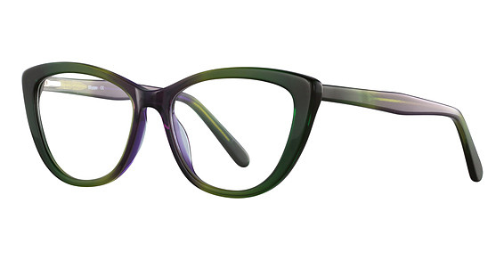 Menizzi B776 Eyeglasses, (D. Green/ Olive/ Brown 55-17-145)