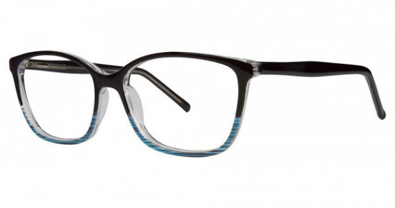Modern Optical FOLLOW Eyeglasses, Black/Blue