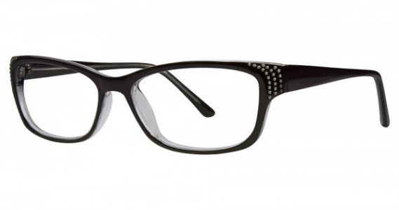Modern Optical INFLUENCE Eyeglasses, Black/Crystal