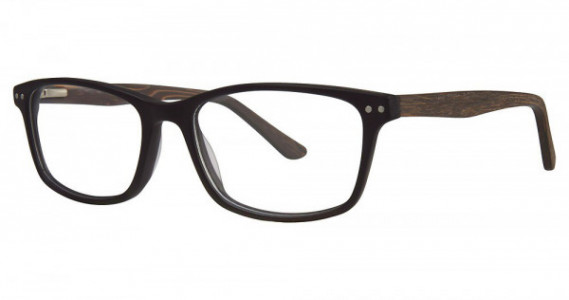 U Rock SESSIONS Eyeglasses, Black Matte/ Walnut