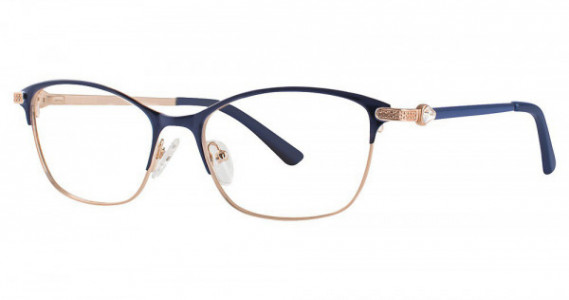Modern Art A386 Eyeglasses, Navy/Gold