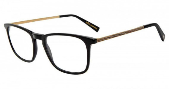 John Varvatos V370 Eyeglasses, BLACK (0BLA)