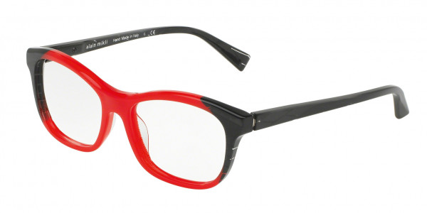 Alain Mikli A03068 Eyeglasses, F125 BLACK/PONTILLE' RED (RED)