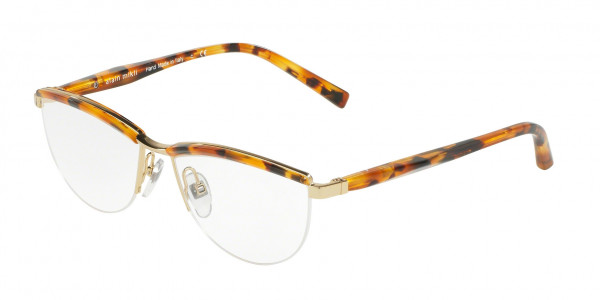 Alain Mikli A02023 Eyeglasses, E610 HAVANA/SHINY GOLD (HAVANA)