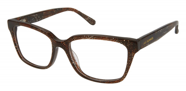 Lulu Guinness L906 Eyeglasses, Brown/Black/Crystal (BRN)