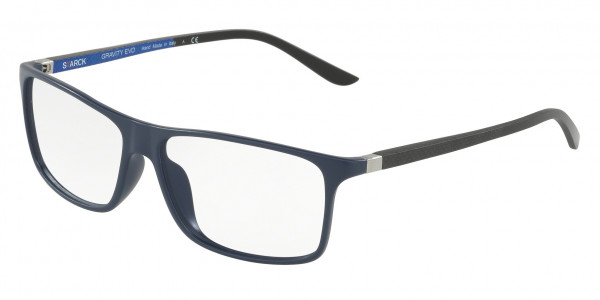 Starck Eyes SH1240YX - PL1240 (Y) Eyeglasses, 0020 MATTE BLUE (BLACK)