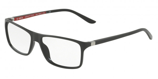 Starck Eyes SH1043YX Eyeglasses, 0022 MATTE BLACK (BLACK)