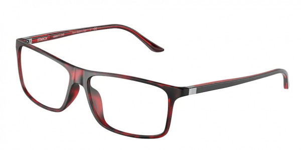 Starck Eyes SH1240X PL1240 Eyeglasses, 0031 PL1240 HAVANA RED (RED)