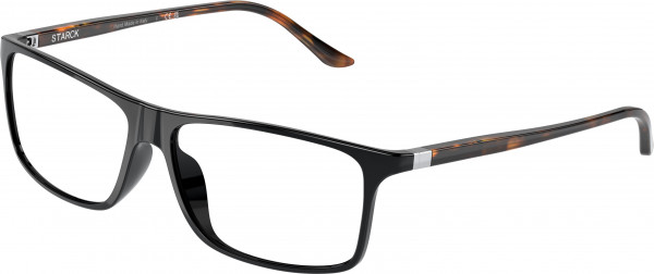 Starck Eyes SH1240X PL1240 Eyeglasses, 0034 PL1240 BLACK (BLACK)