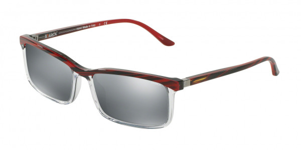 Starck Eyes SH5019 Sunglasses, 00034D STRIPED RED/CRYSTAL (RED)