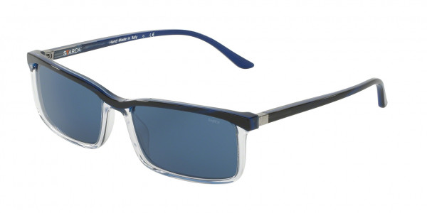 Starck Eyes SH5019 Sunglasses, 000780 STRIPED BLUE/CRYSTAL (BLUE)