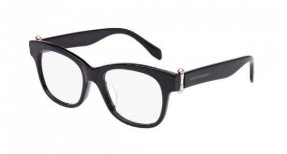 Alexander McQueen AM0005OA Eyeglasses, BLACK