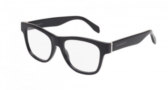 Alexander McQueen AM0039O Eyeglasses, BLACK