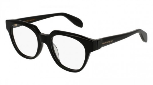 Alexander McQueen AM0043O Eyeglasses, 001 - BLACK
