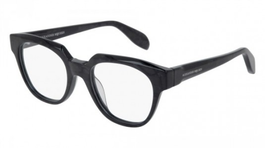 Alexander McQueen AM0043O Eyeglasses, 005 - GREY