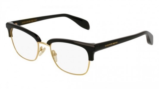 Alexander McQueen AM0044O Eyeglasses, 001 - BLACK