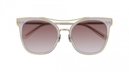 Bottega Veneta BV0064S Sunglasses, 003 - PINK with GOLD temples and BROWN lenses