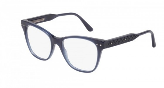 Bottega Veneta BV0036O Eyeglasses, BLUE