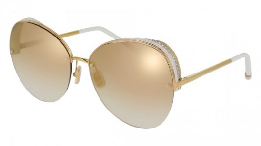 Boucheron BC0034S Sunglasses, 001 - GOLD with BRONZE lenses