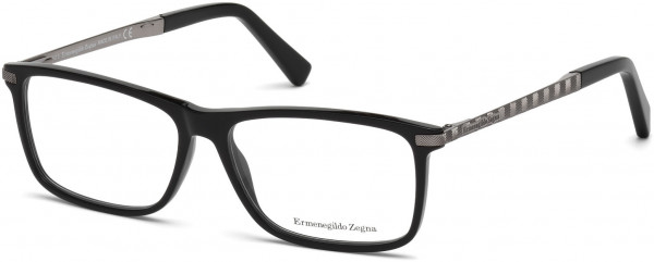 Ermenegildo Zegna EZ5060 Eyeglasses, 001 - Shiny Black