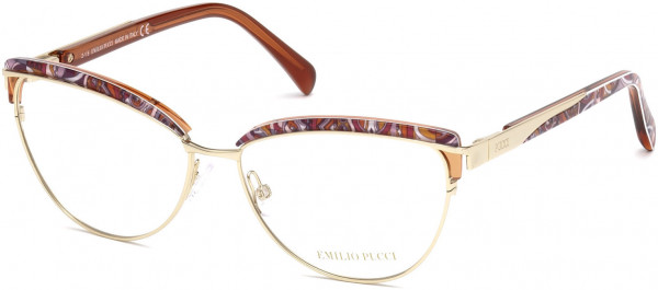 Emilio Pucci EP5057 Eyeglasses, 032 - Gold