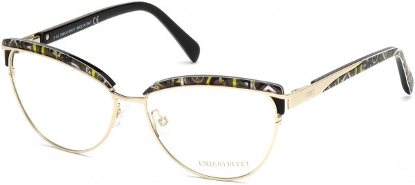 Emilio Pucci EP5057 Eyeglasses, 033 - Gold/other