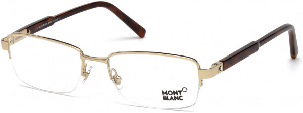 Montblanc MB0635 Eyeglasses, 028 - Shiny Rose Gold
