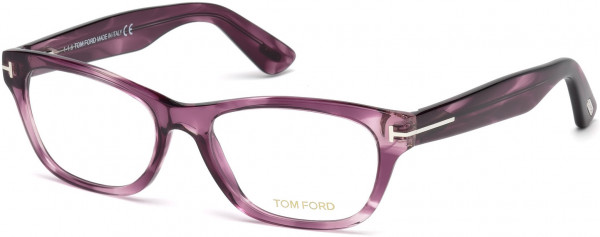 Tom Ford FT5425 Eyeglasses, 081 - Shiny Striped Purple