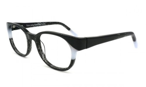 Tehia T50028 Eyeglasses, C04 Black Dot Light Grey