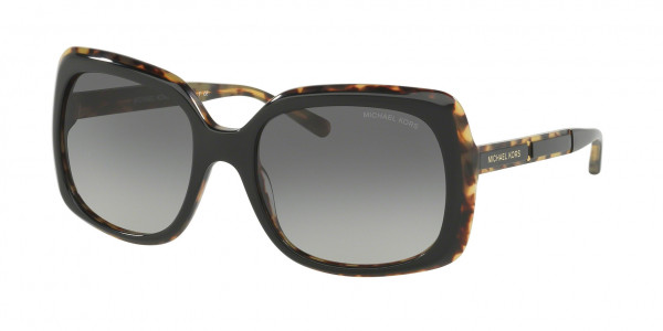Michael Kors MK2049 NAN Sunglasses, 325511 BLACK/TORTOISE (HAVANA)