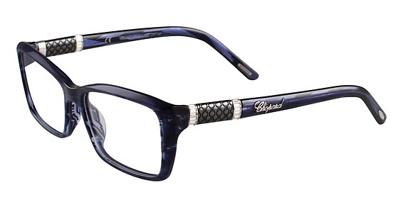 Chopard VCH153S Eyeglasses, Blue Stripe 06Wr