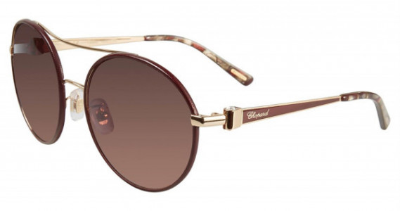 Chopard SCHB68S Sunglasses, Brown Leahter Gold 307