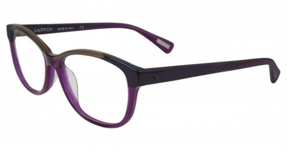 Lanvin VLN662M Eyeglasses, Purple Stripe 0U55