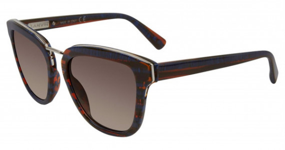 Lanvin SLN728 Sunglasses, Blue Stripe 06R3