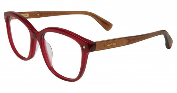 Lanvin VLN716M Eyeglasses, Black Cherry Red 0L00