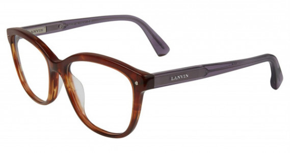 Lanvin VLN716M Eyeglasses, Stripe Brown 6Hny