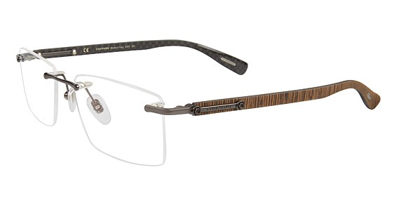 Chopard VCHB55 Eyeglasses, Shiny Gunmetal 0568