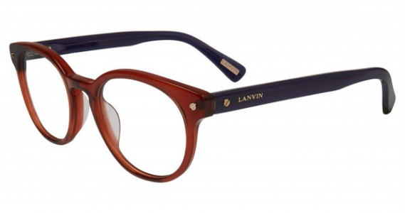 Lanvin VLN679V Eyeglasses, Clear Brick 01F3