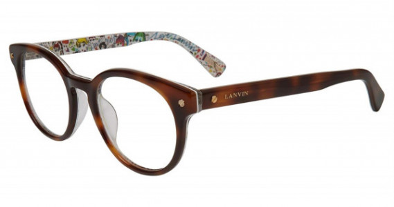Lanvin VLN679V Eyeglasses, Mink Shiny Pattern 0Apc