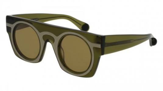 Christopher Kane CK0008S Sunglasses, GREEN with BROWN lenses