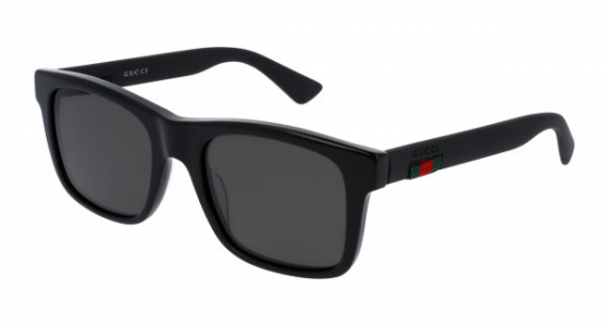 Gucci GG0008S Sunglasses, 002 - BLACK with GREY polarized lenses