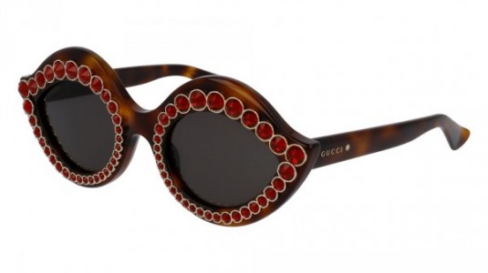 Gucci GG0045S Sunglasses, 002 - HAVANA with BROWN lenses