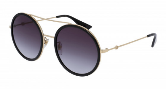 Gucci GG0061S Sunglasses, 001 - GOLD with GREY lenses