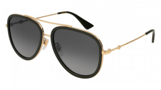 Gucci GG0062S Sunglasses, 011 - GOLD with GREY polarized lenses
