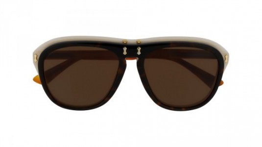 Gucci GG0087S Sunglasses, 002 - HAVANA with BROWN lenses